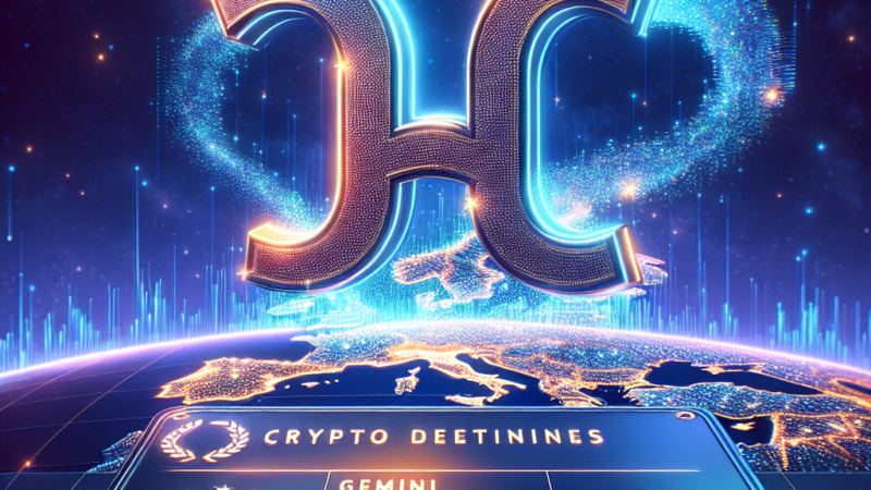 Gemini Expands into Europe with New Crypto Derivatives License